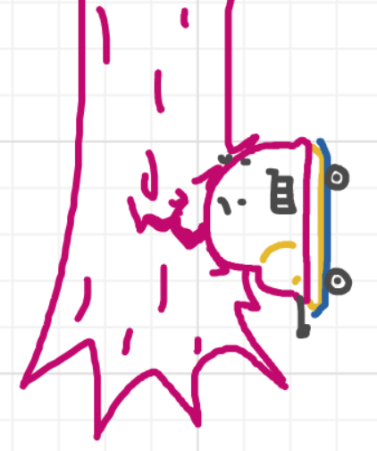 A panel from Running Duos, episode four of the Board Boards object show by Furretwalk/WalkingFurret.